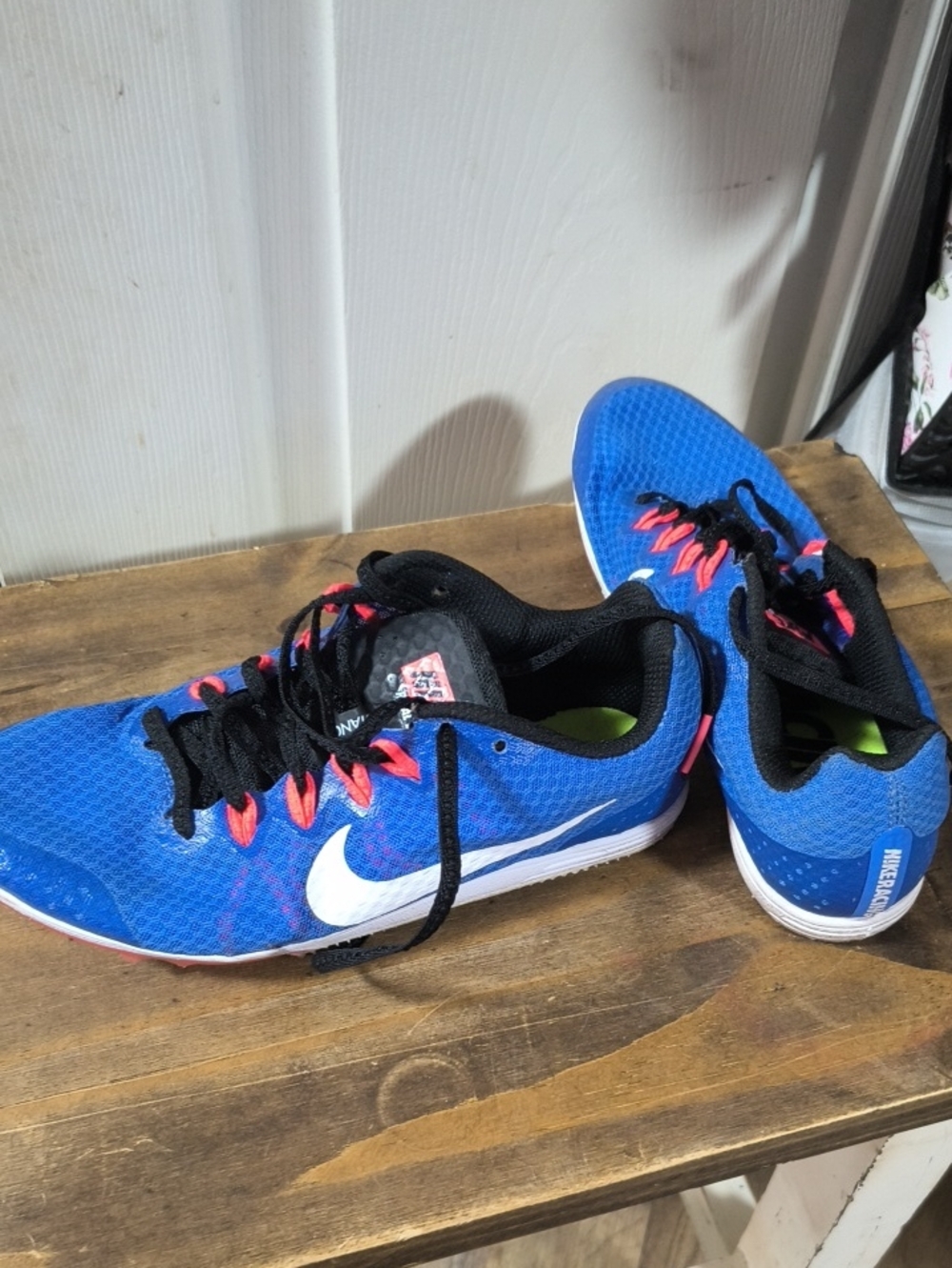 Nike Blue Mesh Running Sneakers with White Swoosh